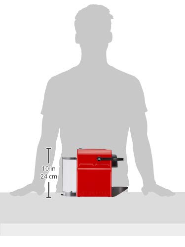 Nobexa Inissia Rouge Rubis – Cafetière à Capsules, Réservoir 0,7 L