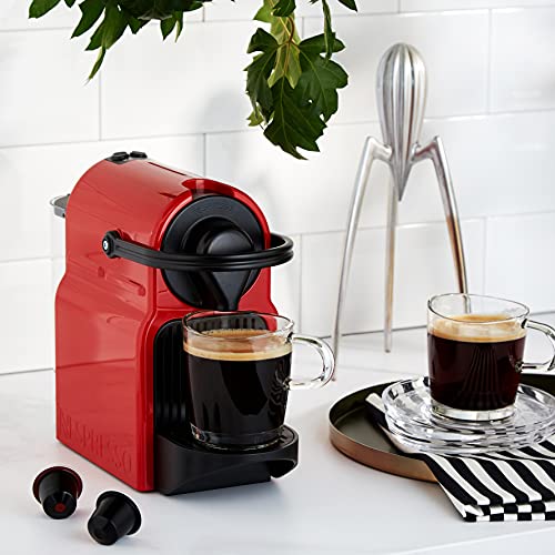Nobexa Inissia Rouge Rubis – Cafetière à Capsules, Réservoir 0,7 L