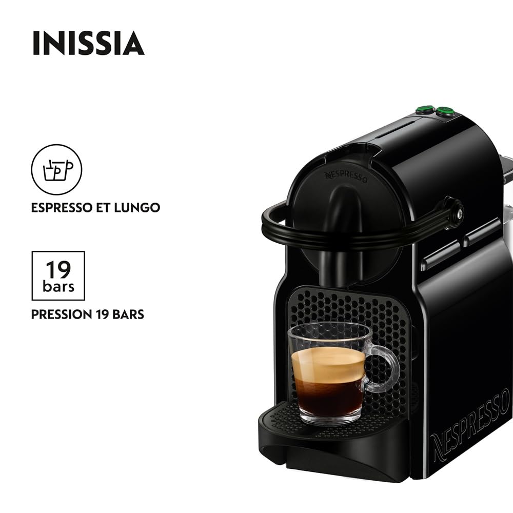 Nobexa Inissia Noire – Machine à Café Automatique à Capsules