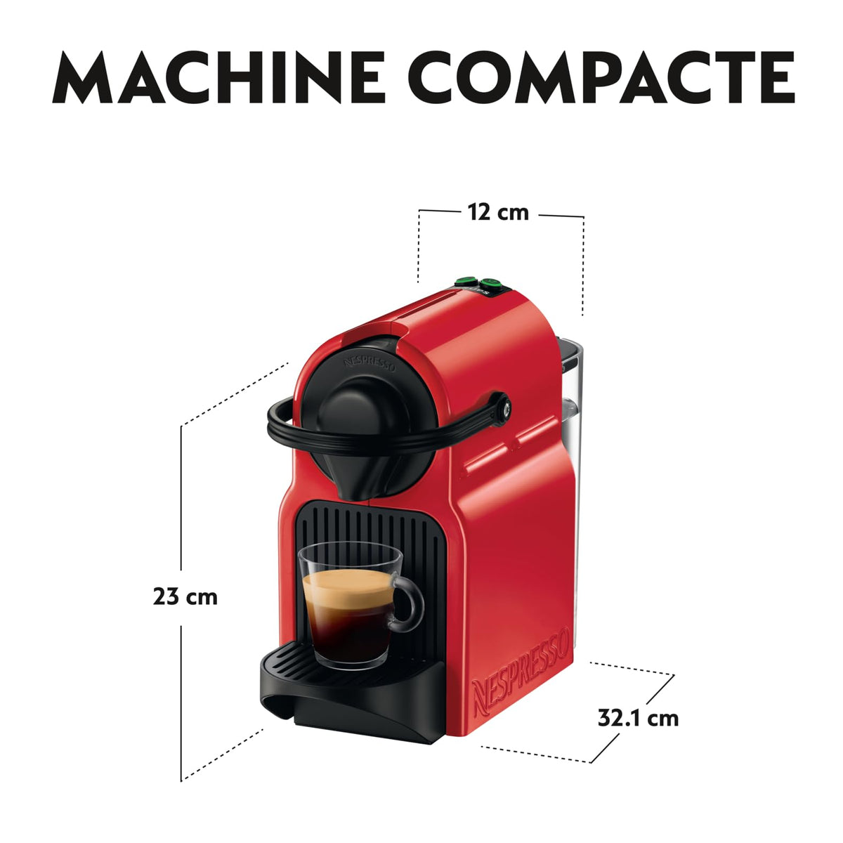 Nobexa Inissia Rouge – Cafetière Espresso Compacte
